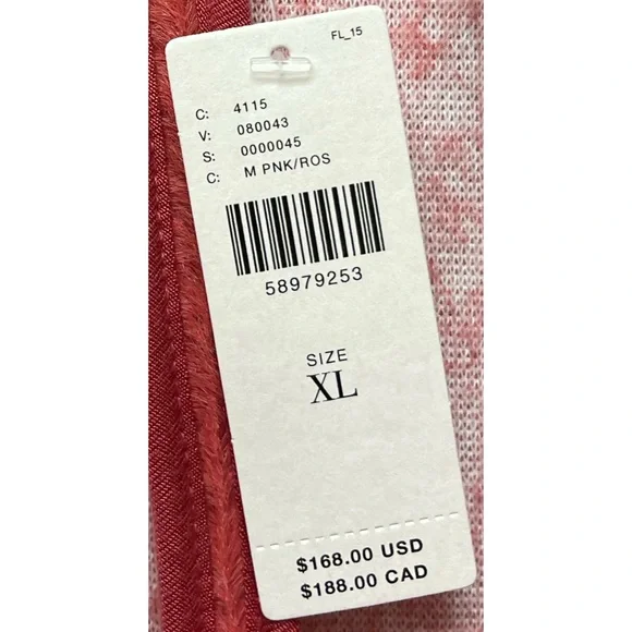 Anthropologie Sanctuary Elena Plush Shawl Jacket - in Medium Pink - NWT - SZ XL - Picture 11 of 13